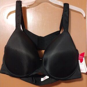 NEW ASHLEY STEWART Butterfly BLACK PLUNGE UNDERWIRE BRA 44DD